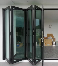 Exterior Aluminum Glass Bifold Patio Door